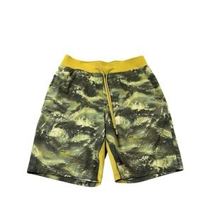 Lululemon Green AOP THE Short Athletic Gym Short Size M Mint